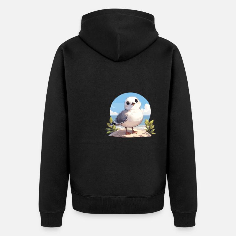 Mouettes Mouette - Veste à capuche bio Premium Unisexe - noir
