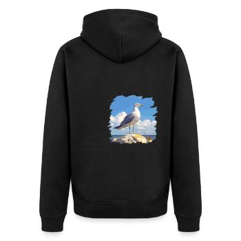 Mouettes Mouette - Veste à capuche bio Premium Unisexe - noir - Dos - Nico (187cm)