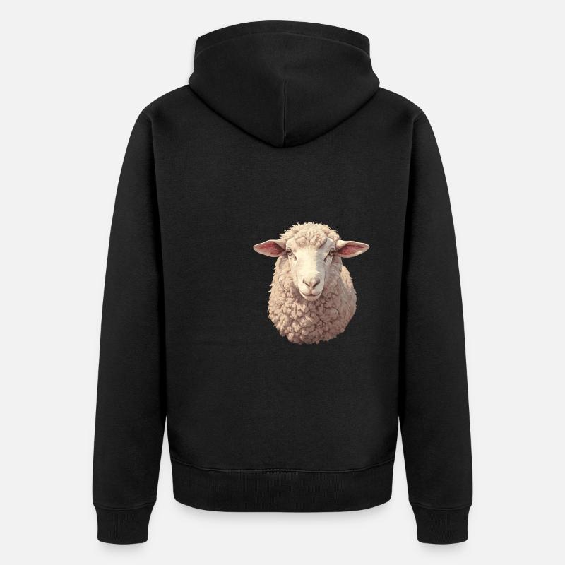 Mouton Mouton - Veste à capuche bio Premium Unisexe - noir