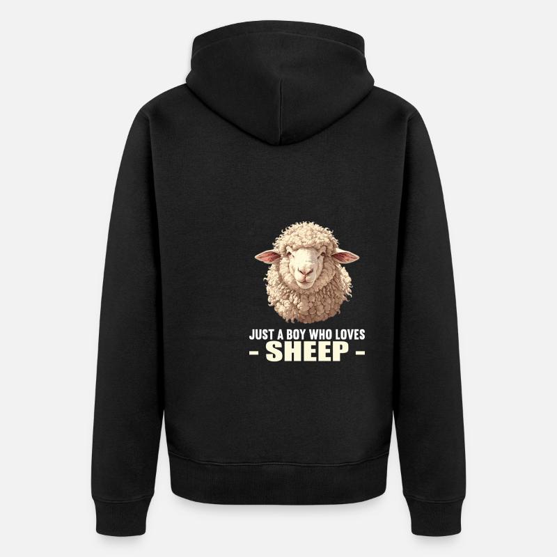 Mouton Mouton - Veste à capuche bio Premium Unisexe - noir