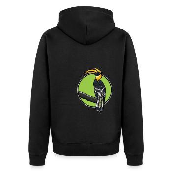 Calabos Calos Calos Calos - Veste à capuche bio Premium Unisexe - noir - Dos - Nico (187cm)
