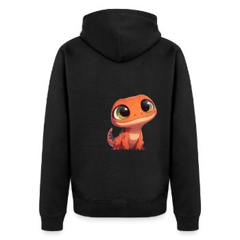 Scinque Skinke - Veste à capuche bio Premium Unisexe - noir - Dos - Nico (187cm)