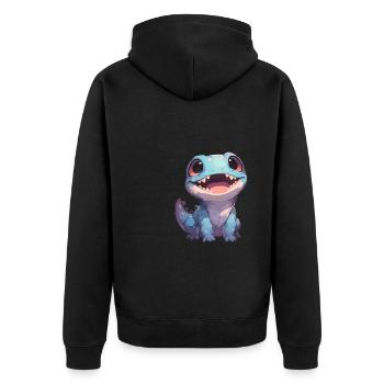 Scinque Skinke - Veste à capuche bio Premium Unisexe - noir - Dos - Nico (187cm)