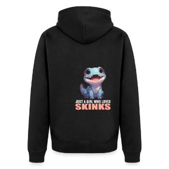 Scinque Skinke - Veste à capuche bio Premium Unisexe - noir - Dos - Nico (187cm)