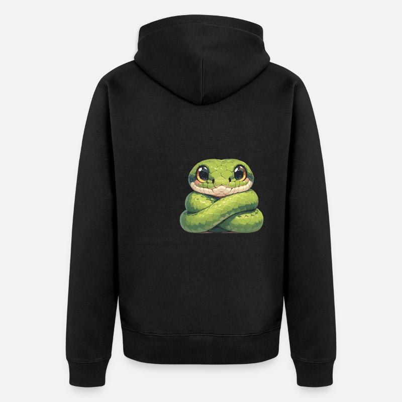 Serpents Serpent - Veste à capuche bio Premium Unisexe - noir