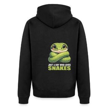 Serpents Serpent - Veste à capuche bio Premium Unisexe - noir - Dos - Nico (187cm)