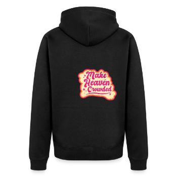 Faites du ciel une Écriture biblique bondée Jésus - Veste à capuche bio Premium Unisexe - noir - Dos - Nico (187cm)