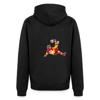 Équipe d’Espagne de Football I Football Espagne - Veste à capuche bio Premium Unisexe - noir - Dos - Nico (187cm)