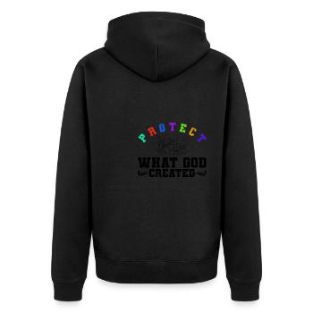 Protégez la création de Dieu, les récifs - Veste à capuche bio Premium Unisexe - noir - Dos - Nico (187cm)
