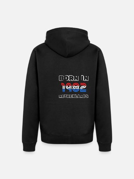 1982 - Veste à capuche bio Premium Unisexe - noir