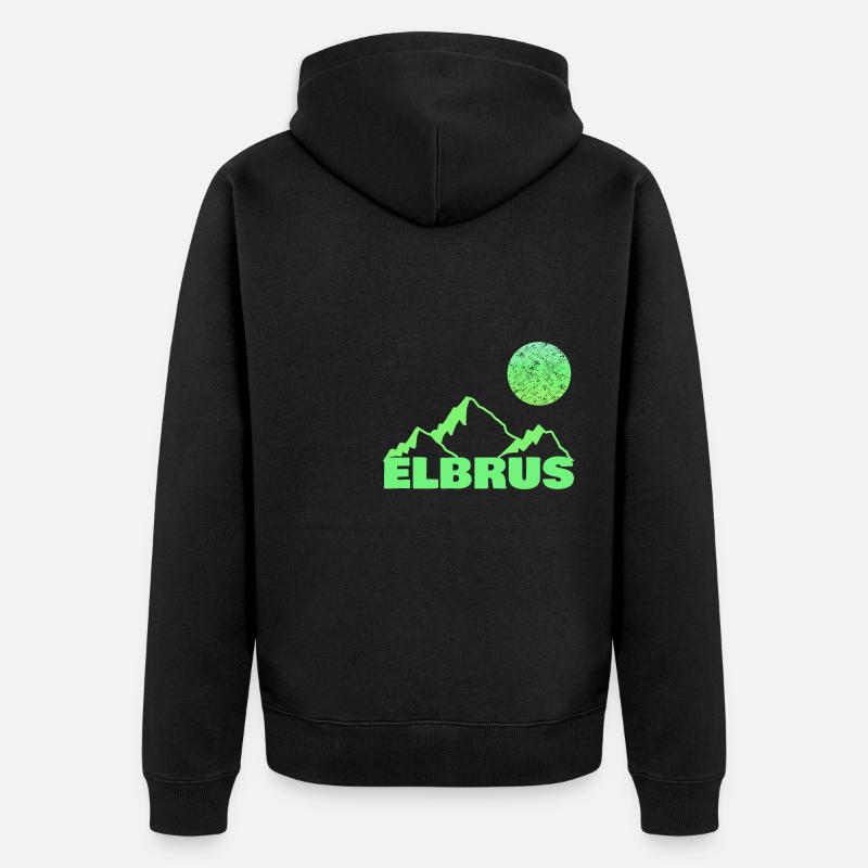 Escalade de l’Elbrouz - Veste à capuche bio Premium Unisexe - noir