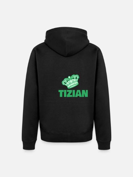 Titian - Unisex Premium Organic Zip Hoodie - black