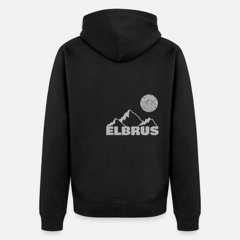 Elbrus - Veste à capuche bio Premium Unisexe - noir