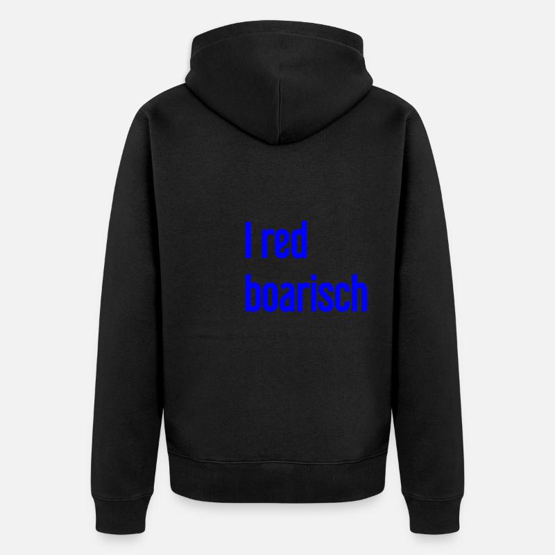 I boarisch rouge - Veste à capuche bio Premium Unisexe - noir