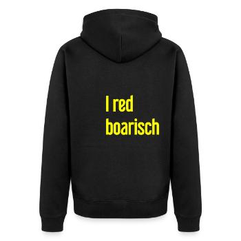 I boarisch rouge - Veste à capuche bio Premium Unisexe - noir - Dos - Nico (187cm)