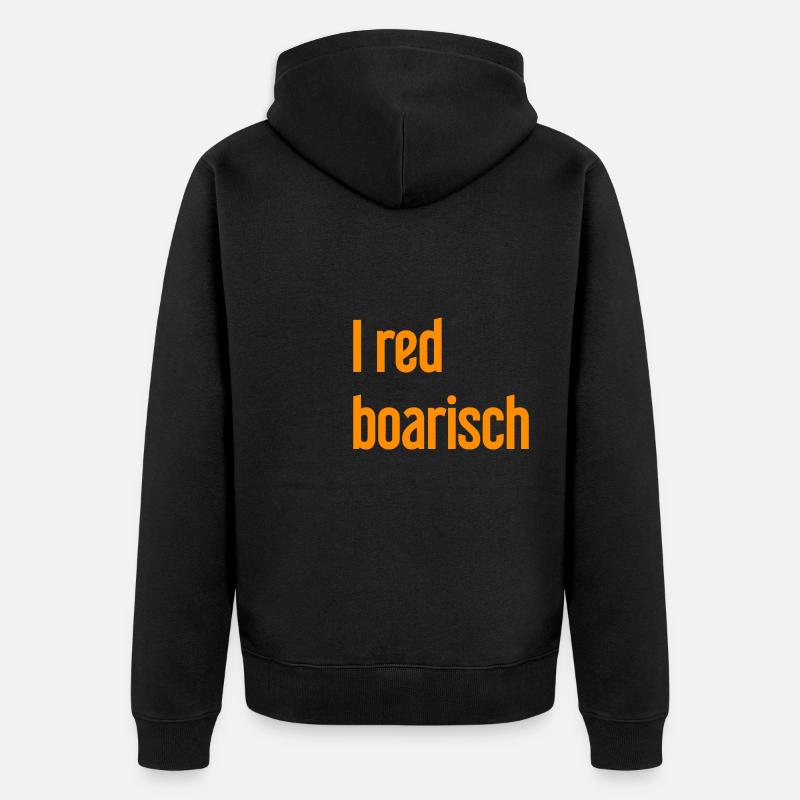 I boarisch rouge - Veste à capuche bio Premium Unisexe - noir