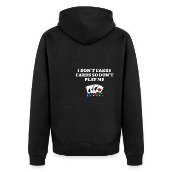 Ne jouez pas au poker Joueur de poker Jeu - Veste à capuche bio Premium Unisexe - noir - Dos - Nico (187cm)