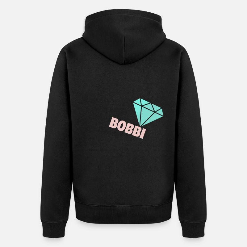 Bobbi : Edel - Veste à capuche bio Premium Unisexe - noir