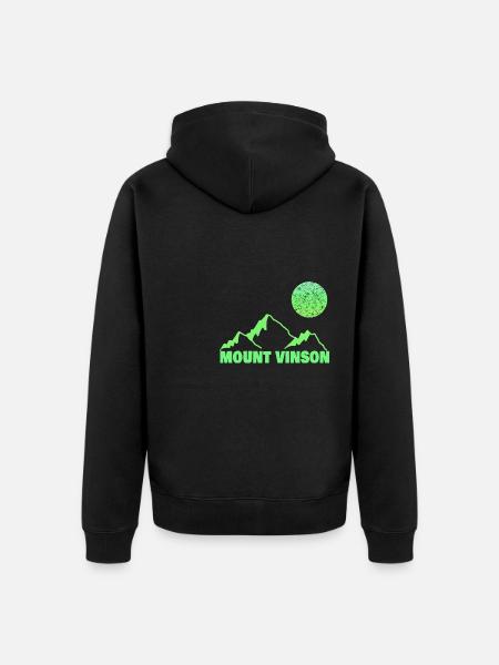 Vinson - Unisex Premium Organic Zip Hoodie - black