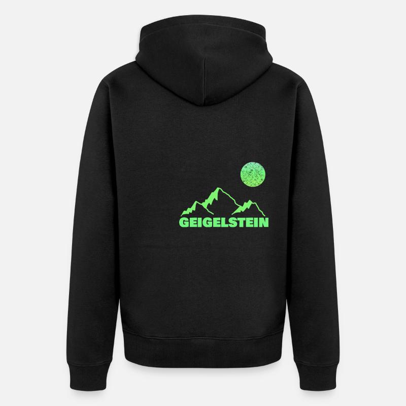 Geigelstein grimpant - Veste à capuche bio Premium Unisexe - noir