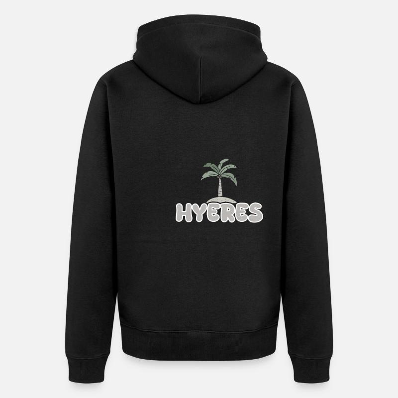 Hyeres - Veste à capuche bio Premium Unisexe - noir