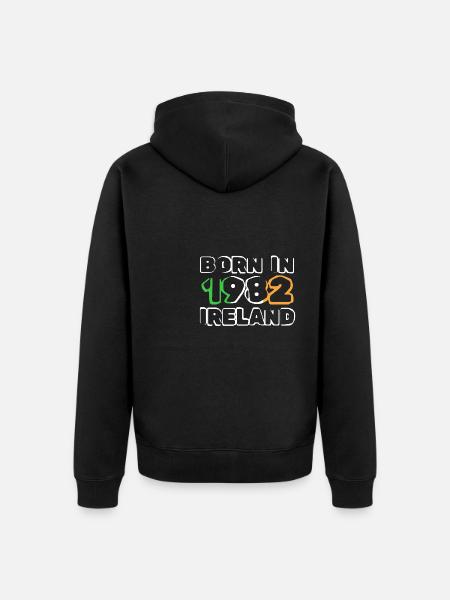 Ireland 1982 - Unisex Premium Bio Zip Hoodie - Schwarz