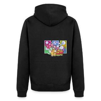 Récifs coralliens, récifs colorés, environnement - Veste à capuche bio Premium Unisexe - noir - Dos - Nico (187cm)