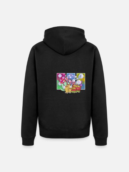Korallenriffe Bunte Riffe Meeresumwelt - Unisex Premium Bio Zip Hoodie - Schwarz