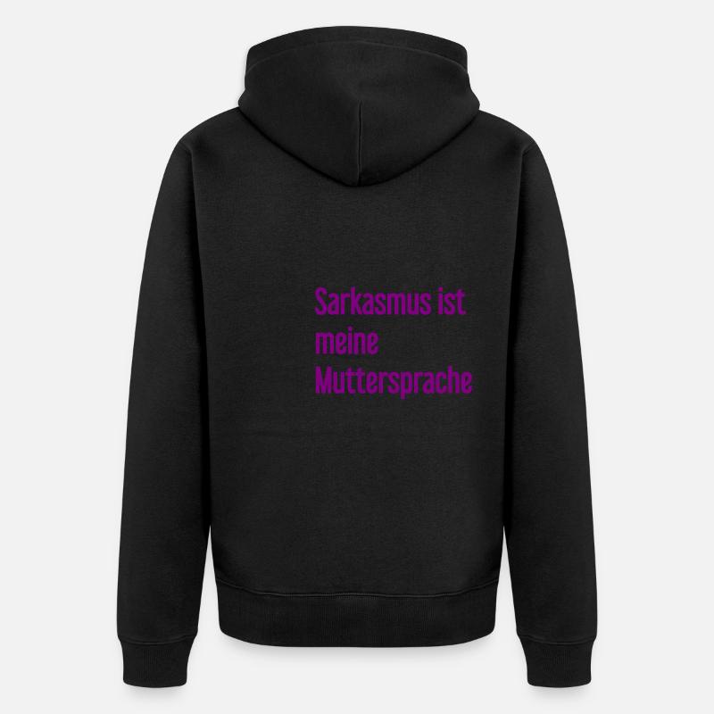 Sarcasme Pro - Veste à capuche bio Premium Unisexe - noir