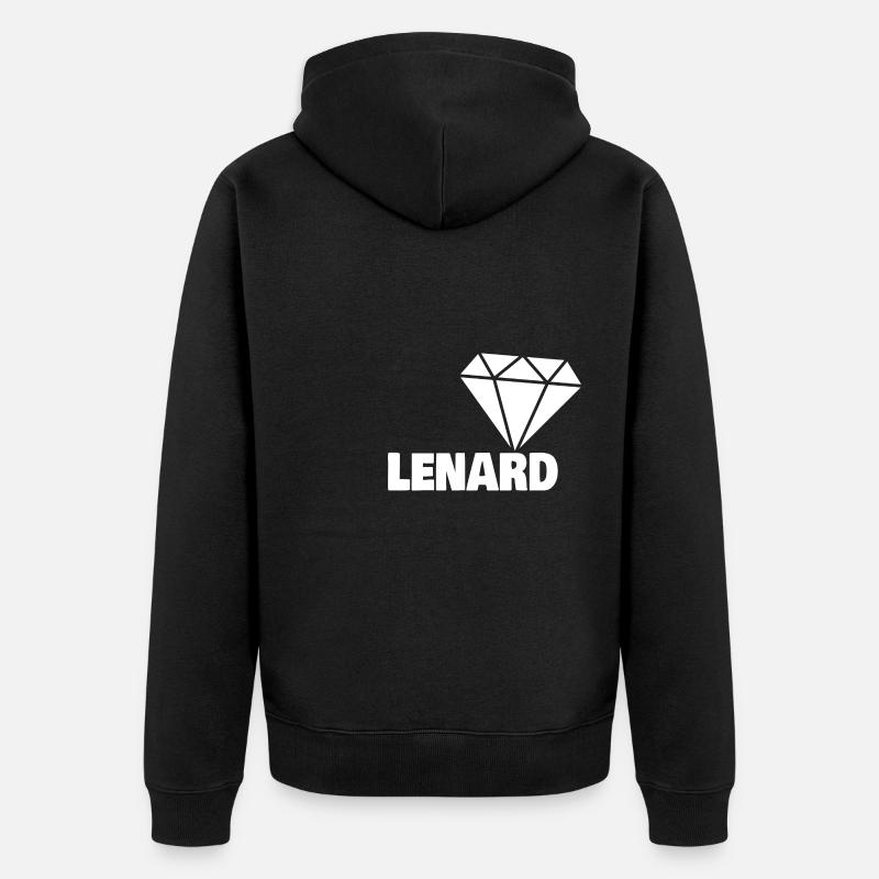 Cadeau pour Lenard - Veste à capuche bio Premium Unisexe - noir