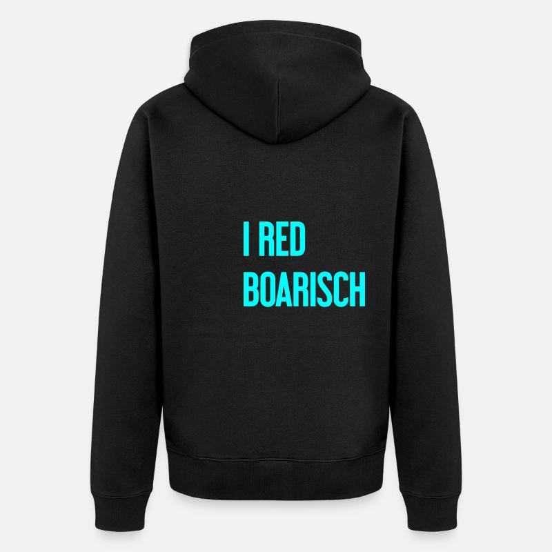 I boarisch rouge - Veste à capuche bio Premium Unisexe - noir