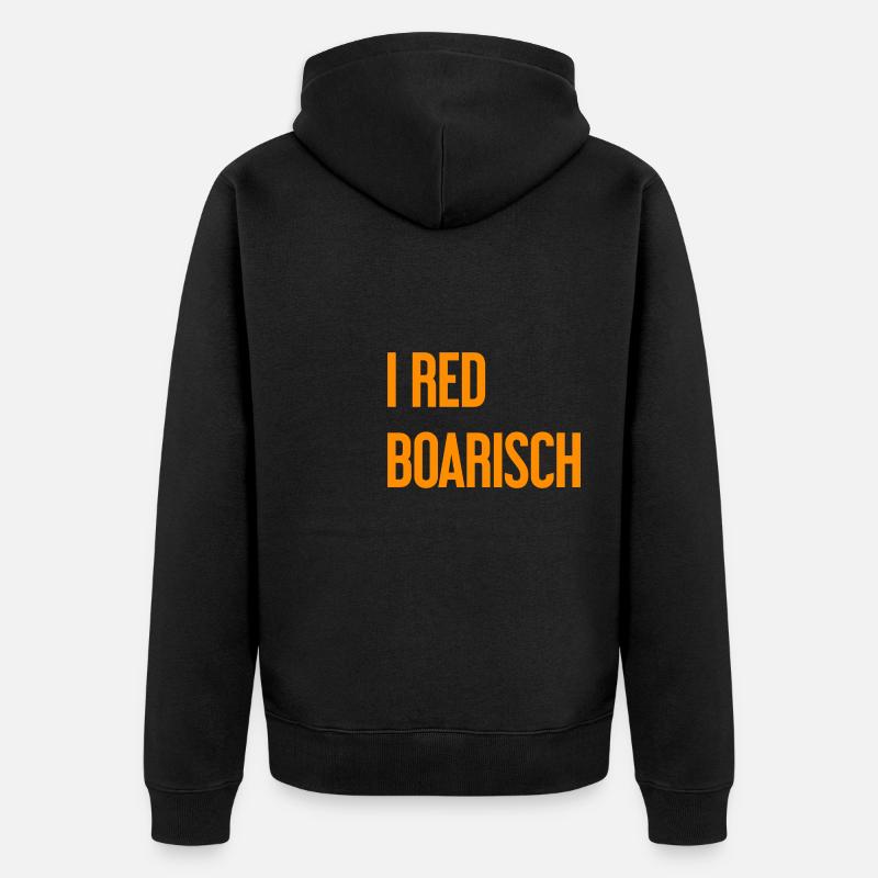 I boarisch rouge - Veste à capuche bio Premium Unisexe - noir
