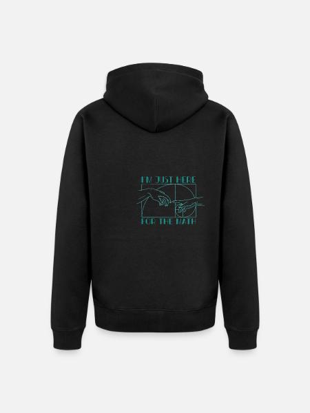 Fibonacci Numbers Geometry Math Teacher - Unisex Premium Organic Zip Hoodie - black