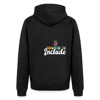Un enseignant en éducation spécialisée choisit d’inclure SPED - Veste à capuche bio Premium Unisexe - noir - Dos - Nico (187cm)
