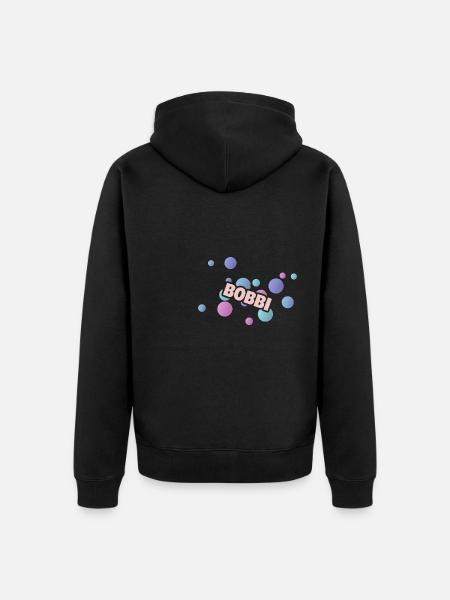 Bobbi - Unisex Premium Organic Zip Hoodie - black