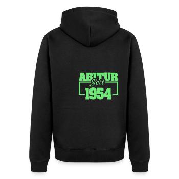Diplômé de l’école secondaire 1954 - Veste à capuche bio Premium Unisexe - noir - Dos - Nico (187cm)
