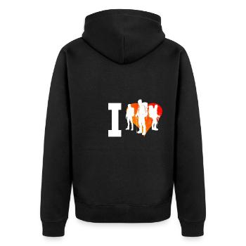 Grimpeurs Escalade Bloc Bloc Hommes - Veste à capuche bio Premium Unisexe - noir - Dos - Nico (187cm)