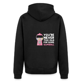 On n’est jamais trop vieux pour un peu de gumball Design - Veste à capuche bio Premium Unisexe - noir - Dos - Nico (187cm)