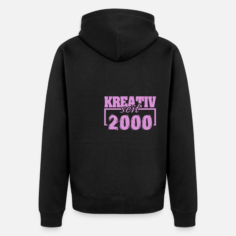 2000 2000 - Veste à capuche bio Premium Unisexe - noir