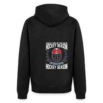 Saison de hockey sur glace Eishockey - Veste à capuche bio Premium Unisexe - noir - Dos - Nico (187cm)
