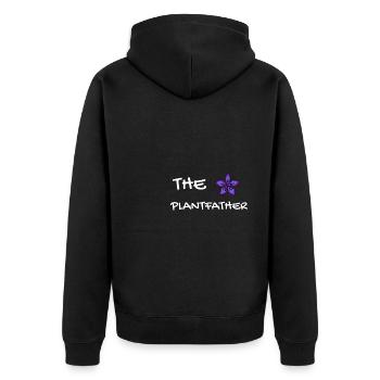 Plant Father Botanical Succulent Botanical Garden - Unisex Premium Organic Zip Hoodie - black - Back - Nico (187cm)