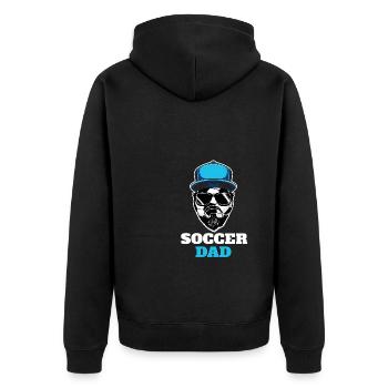 Drôle de père du football - Veste à capuche bio Premium Unisexe - noir - Dos - Nico (187cm)