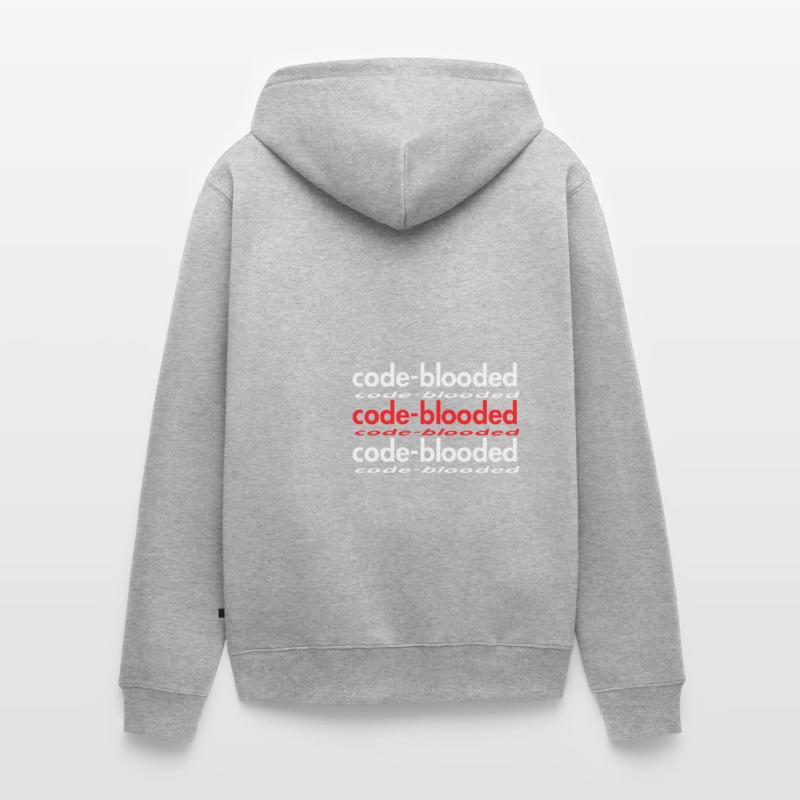 Code Blooded Programmeur Codage Informatique Veste à capuche bio Premium Unisexe