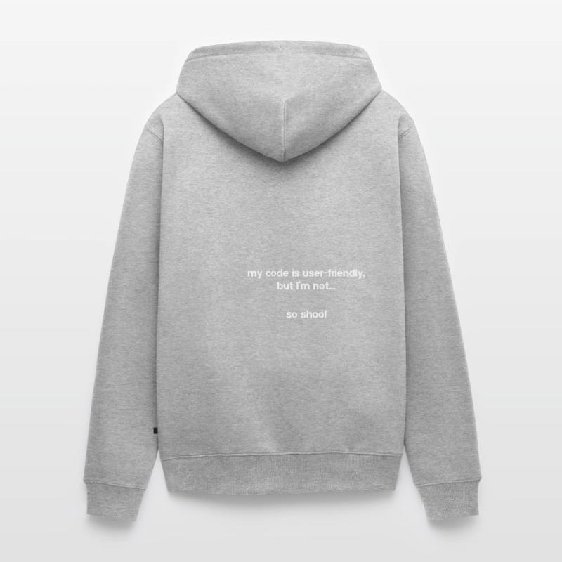 My Code est une programmation de codeur conviviale Veste à capuche bio Premium Unisexe