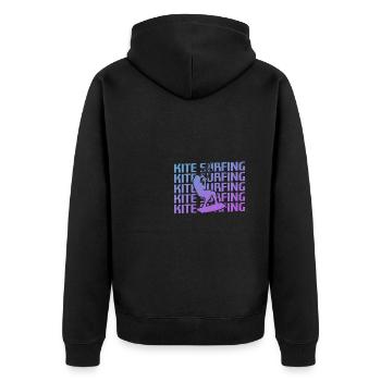 Rétro Vintage Classic Kite Surf Surf Surfer - Veste à capuche bio Premium Unisexe - noir - Dos - Nico (187cm)