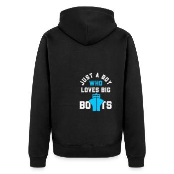 Croisière Croisière Vacances Grands Navires - Veste à capuche bio Premium Unisexe - noir - Dos - Nico (187cm)