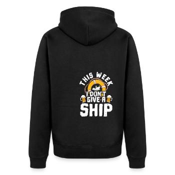 Vacances en croisière - Veste à capuche bio Premium Unisexe - noir - Dos - Nico (187cm)