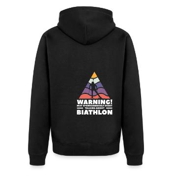 L’avertissement peut spontanément commencer à parler de Biat - Veste à capuche bio Premium Unisexe - noir - Dos - Nico (187cm)