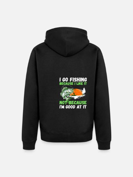 Angler Hobby Angler Fischer - Unisex Premium Organic Zip Hoodie - black