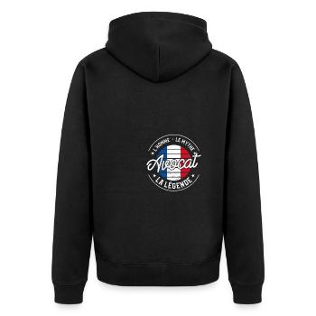 Avocat L'Homme Le Mythe La Légende Juridique Loi - Veste à capuche bio Premium Unisexe - noir - Dos - Nico (187cm)